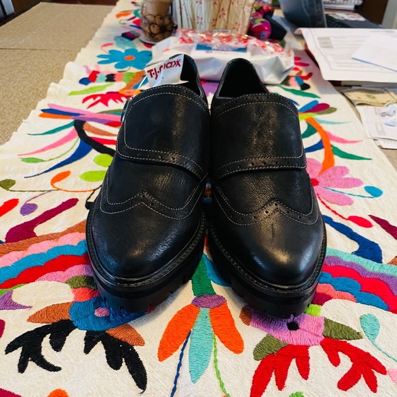 Free People Rare Black Oxford Shoes - Picture 6 of 12